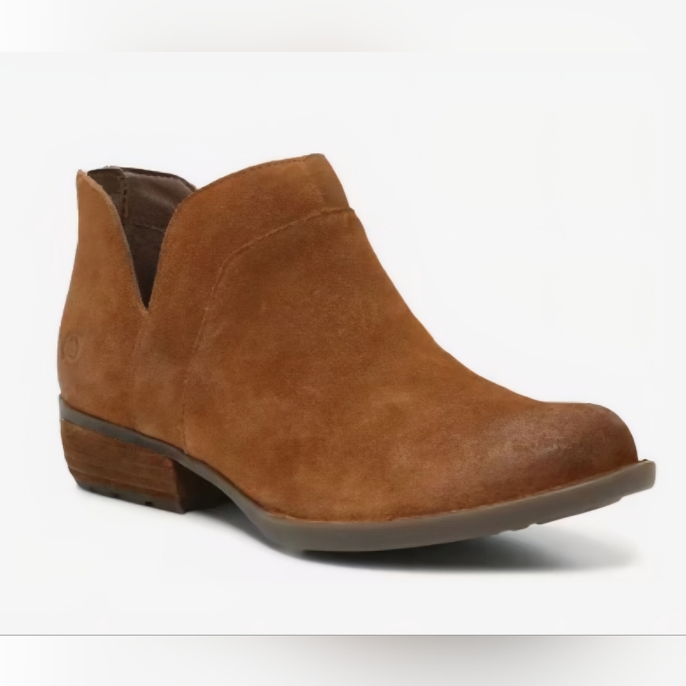 Born Women’s Size 9 Shari II Brown Suede Ankle Booties